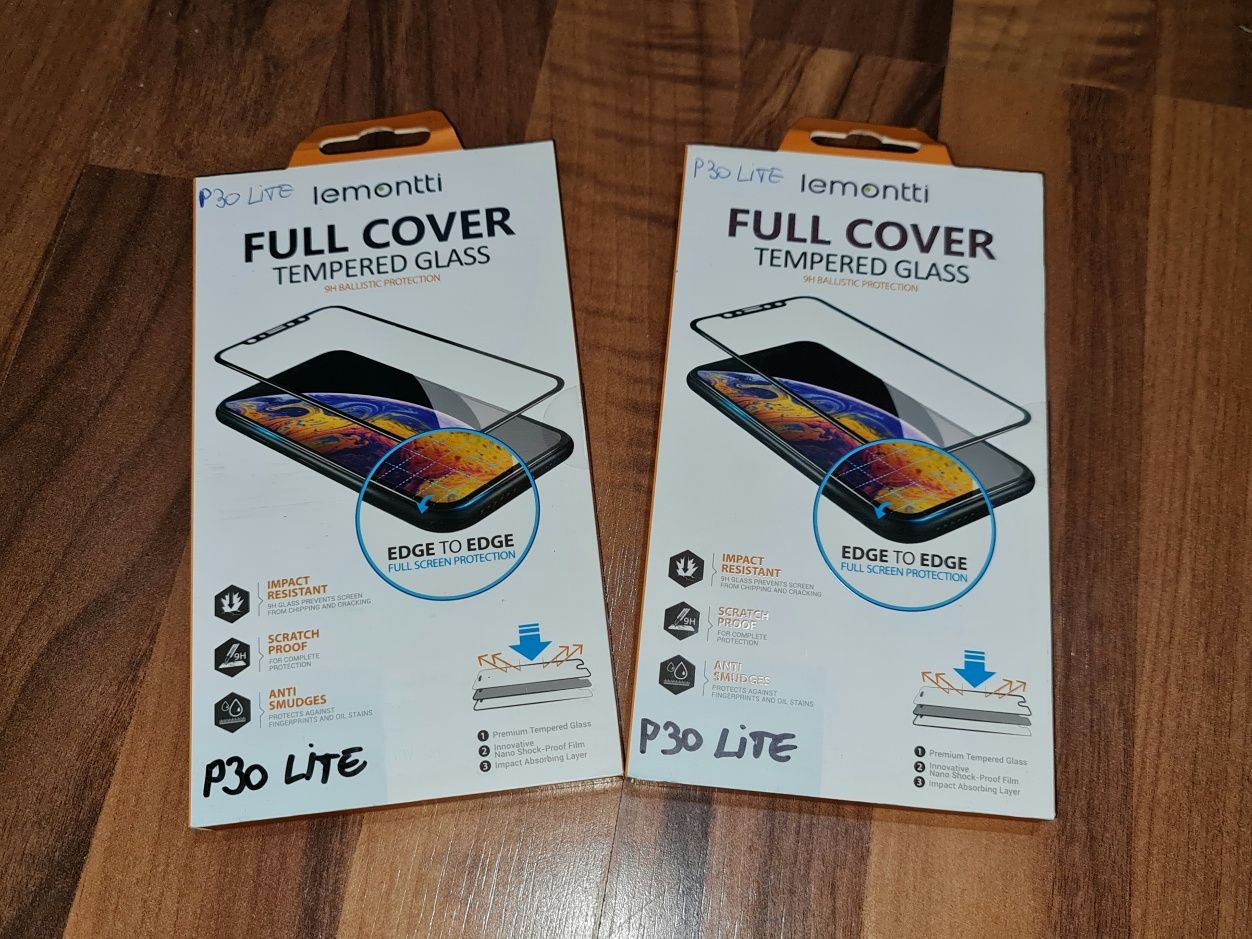 Folie sticla full cover originala Lemontti Huawei P30 Lite Nova 4e