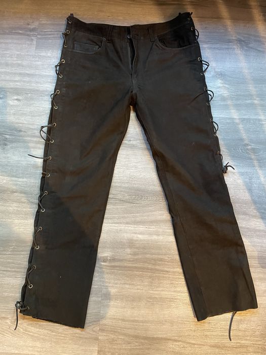 Pantaloni piele maro hand made Germania