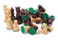 Пластмасови фигури за шах с филц, стандартен размер на Manopoulos