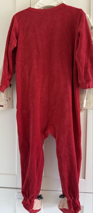 Set de Mos Craciun marime 92 si salopeta h&m noua