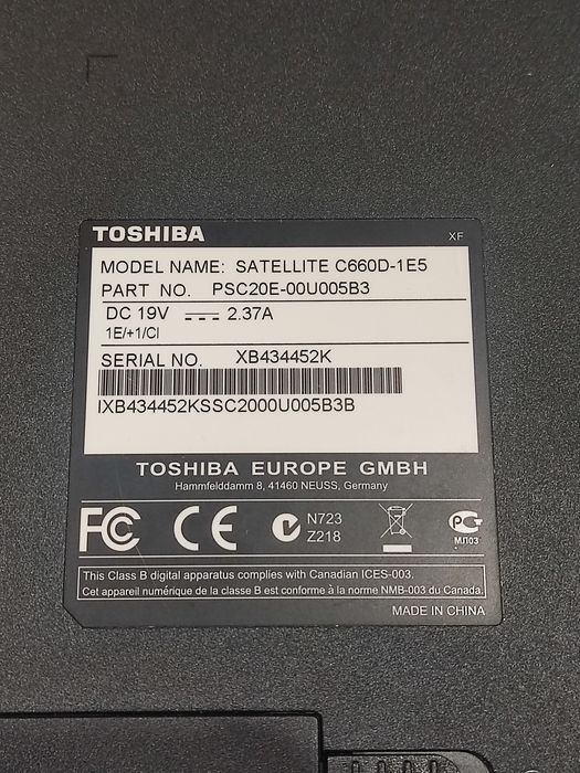 Лаптоп Toshiba Satellite C660D