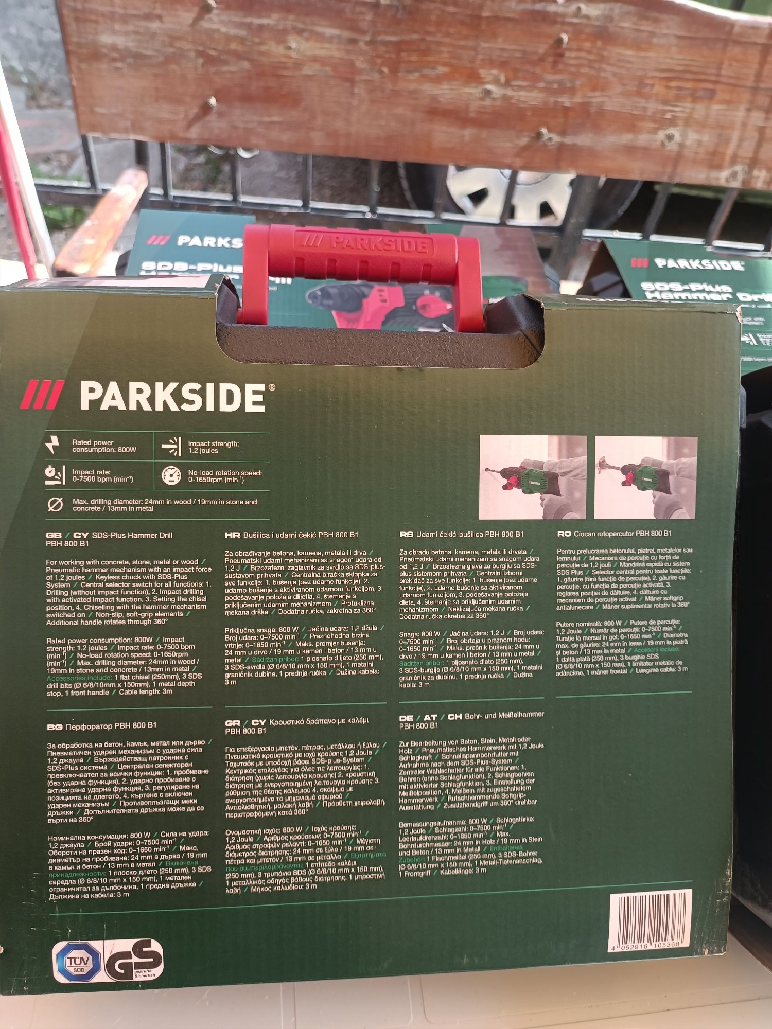 Перфоратор Parkside PBH 800 A1