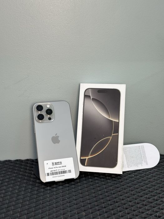 Айфон 16 про макс натурал е сим 95%
