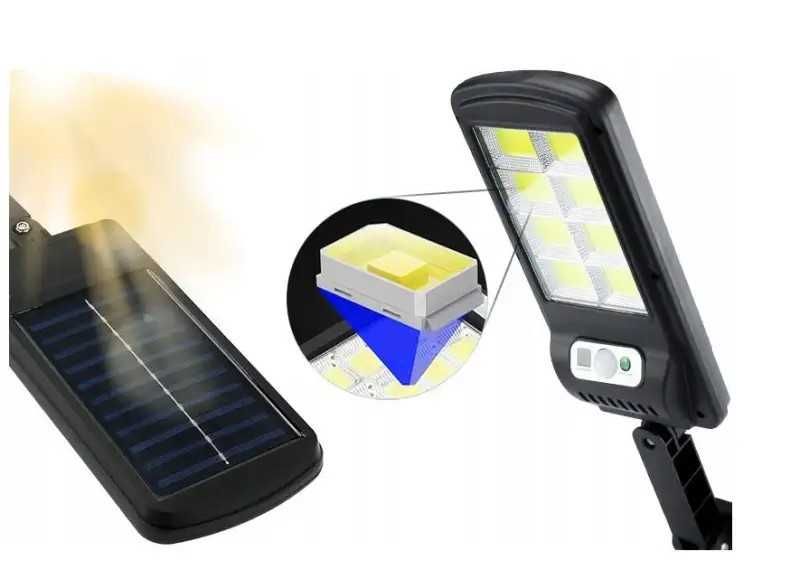 Lampa stradala si rezidentiala cu senzor de miscare/amurg, telecomanda