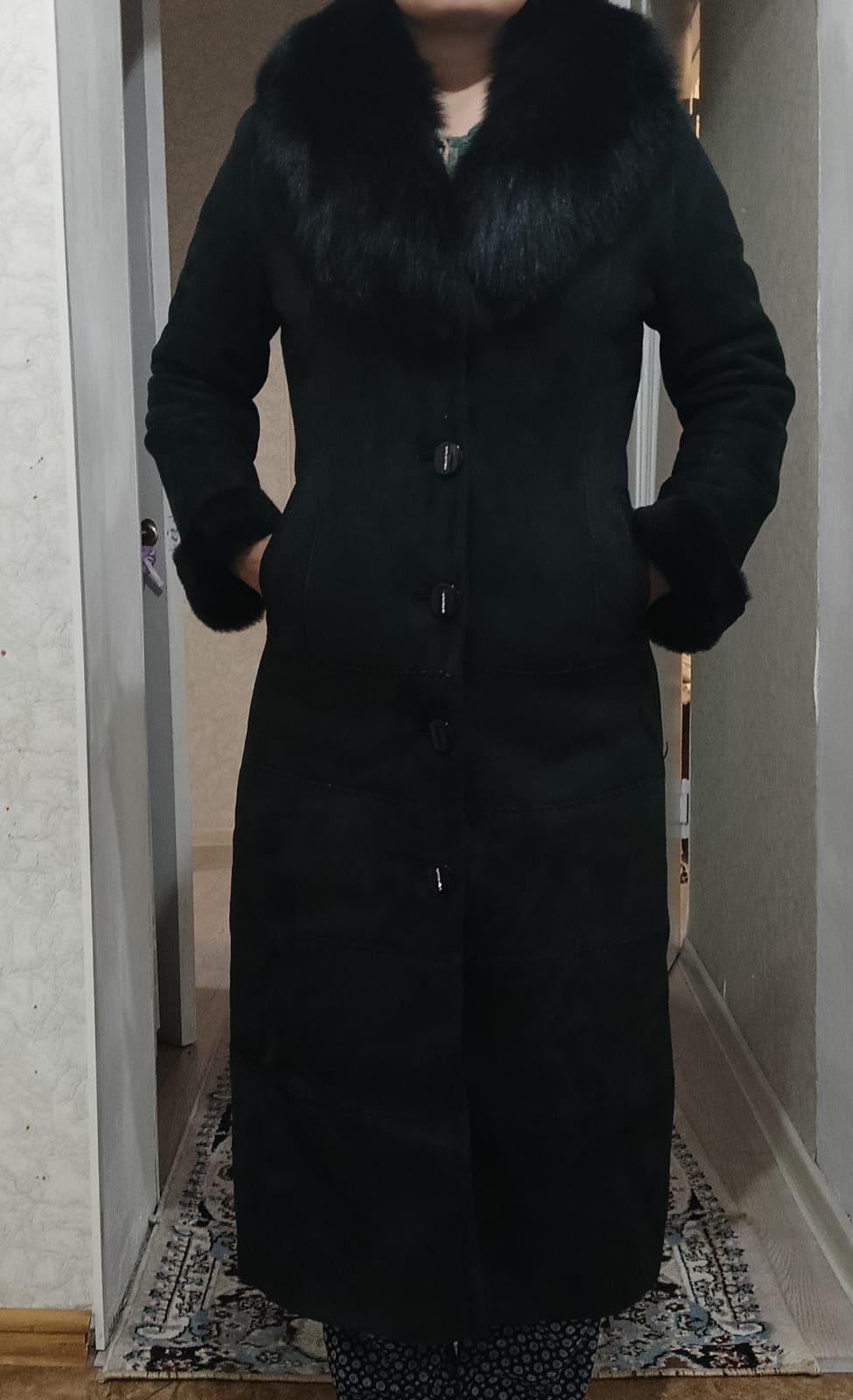 Продам теплую дубленку