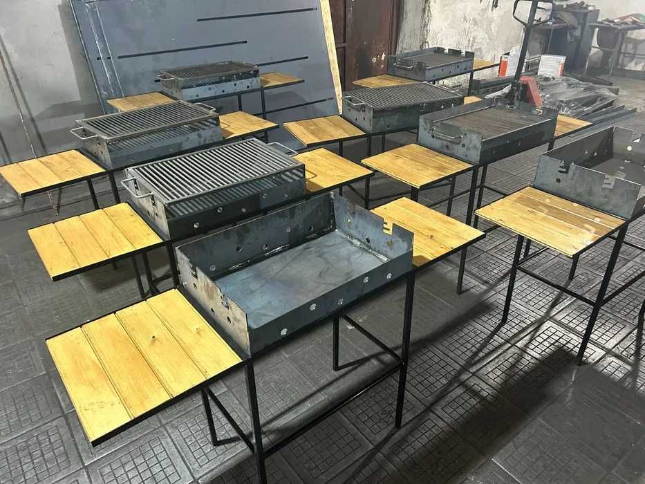 Grătar de grădină,  reglabil.