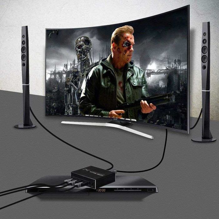 Switch splitter HOPE R®, 3 x 2 ARC HDMI 4K 3.5mm SPDIF