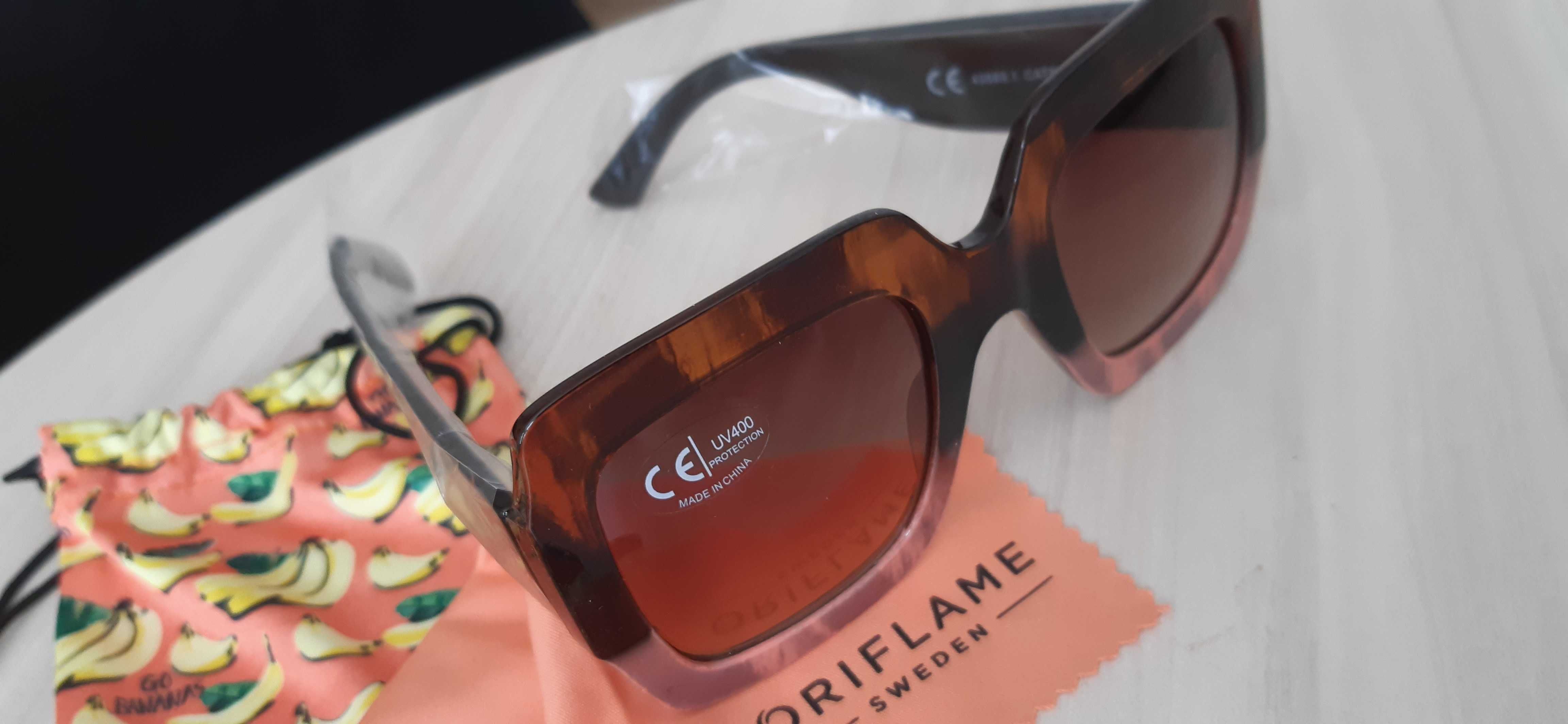 Слънчеви очила Орифлейм. Отлична слънчева защита, светло кафеви, UV400