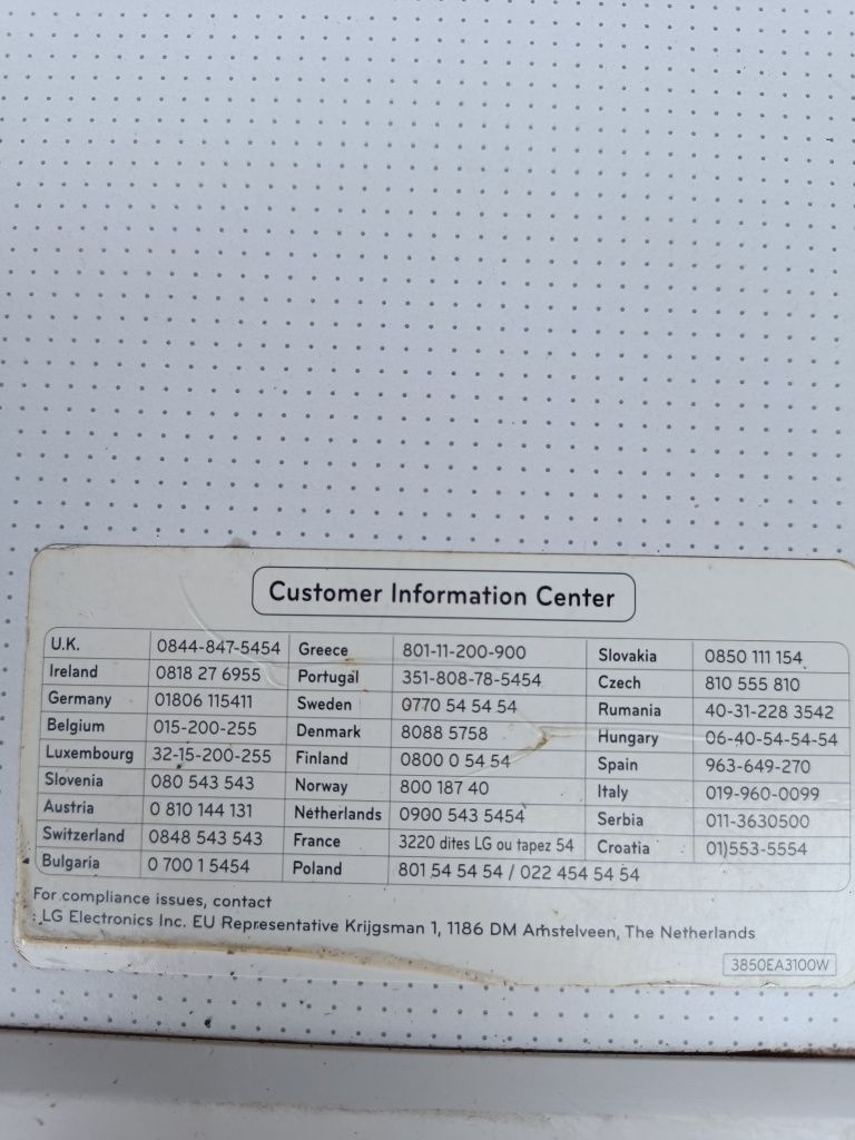 Uscător rufe  LG A++