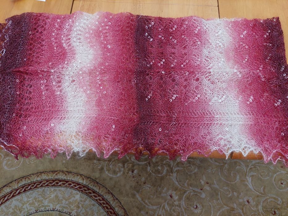 Шарф паутинка новый длина 1.60