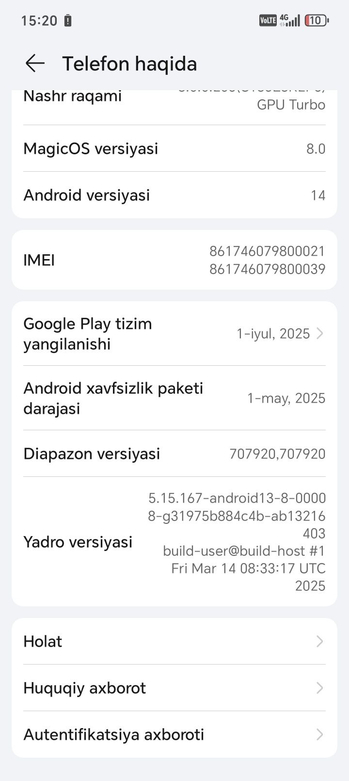 Honor x7c  sotiladi