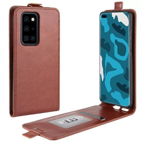 Huawei Mate 40 Pro / P40 Lite E / P30 / Y6p / Вертикален кожен калъф