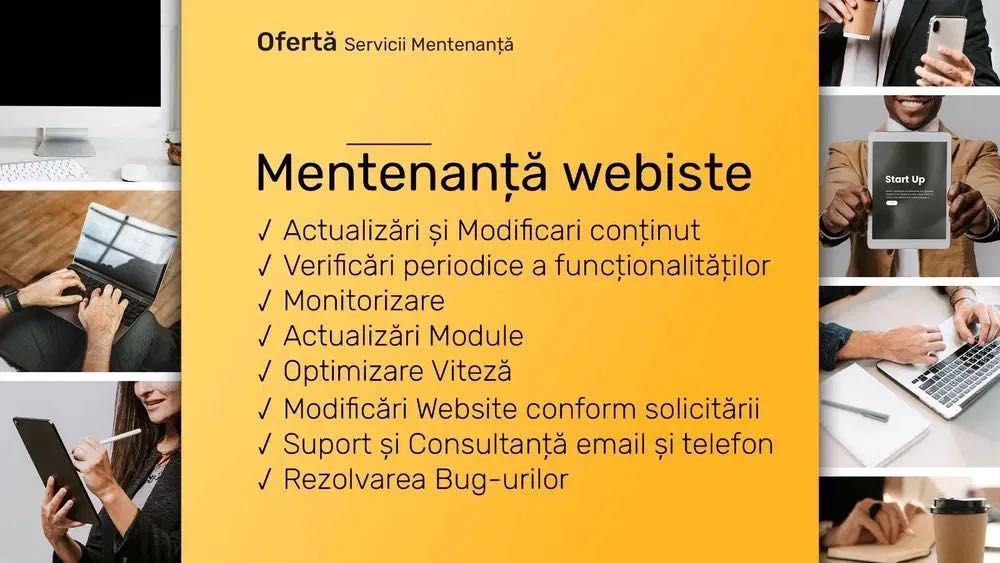 Creare site web modern, rapid si la pret accesibil! de la 749 lei