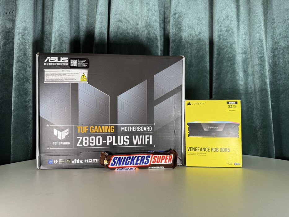 Asus TUF Z890 PLUS | Corsair Vengeance RGB 2x16GB 6400MHz cl34