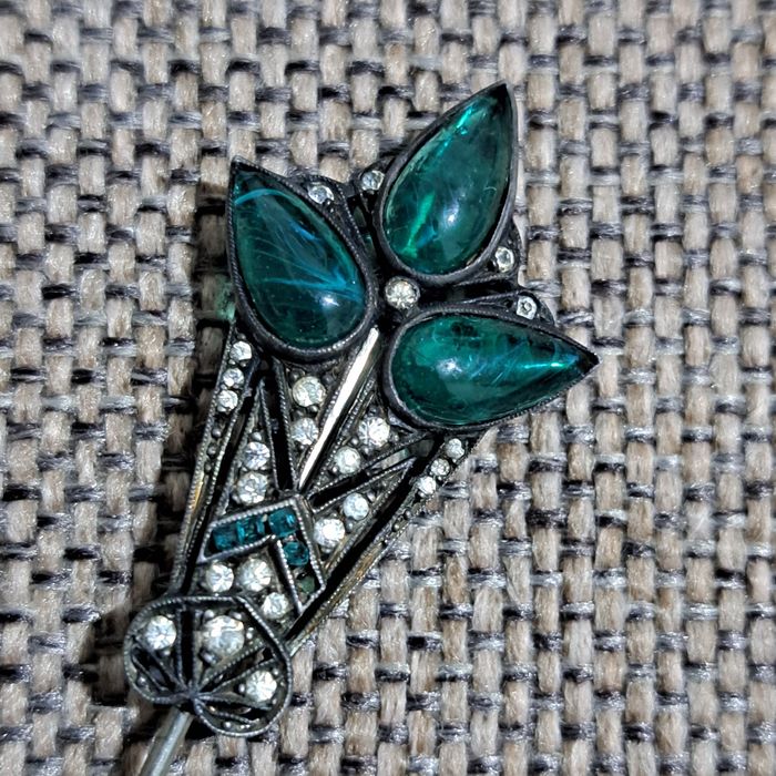 Brosa vintige argint 925