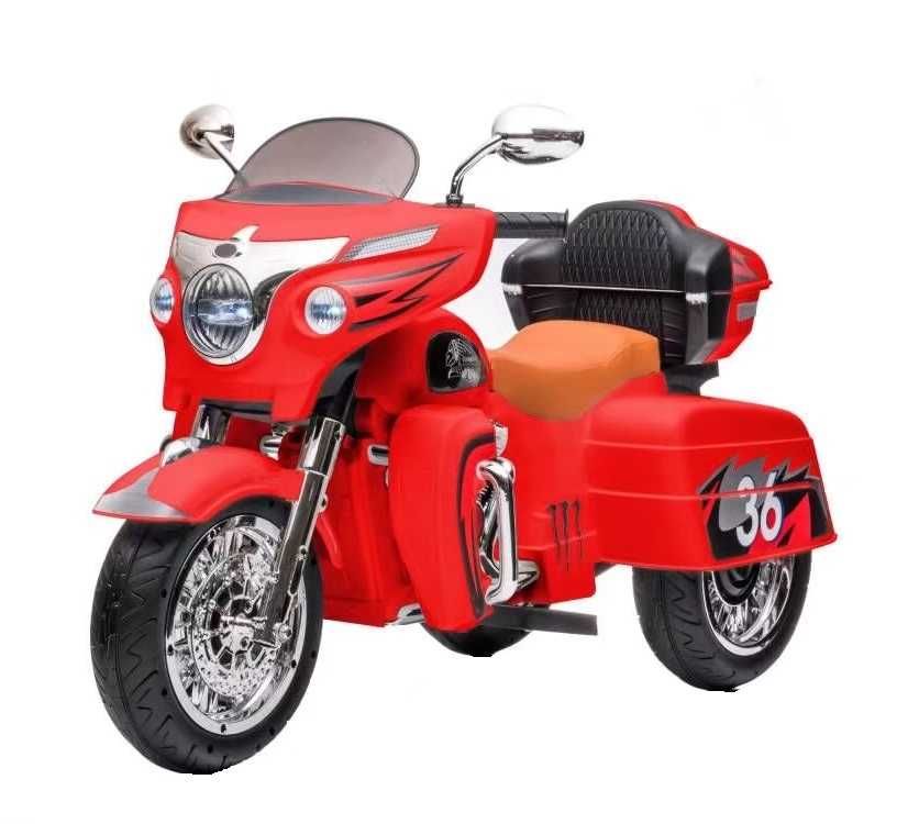 Motocicleta electrica Kinderauto BJN1800 2x 35W cu scaun tapitat RED