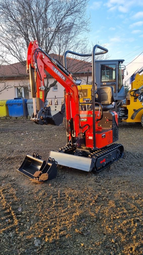 Miniexcavator Lubeck Ex 121 Nou Garantie 2 ani