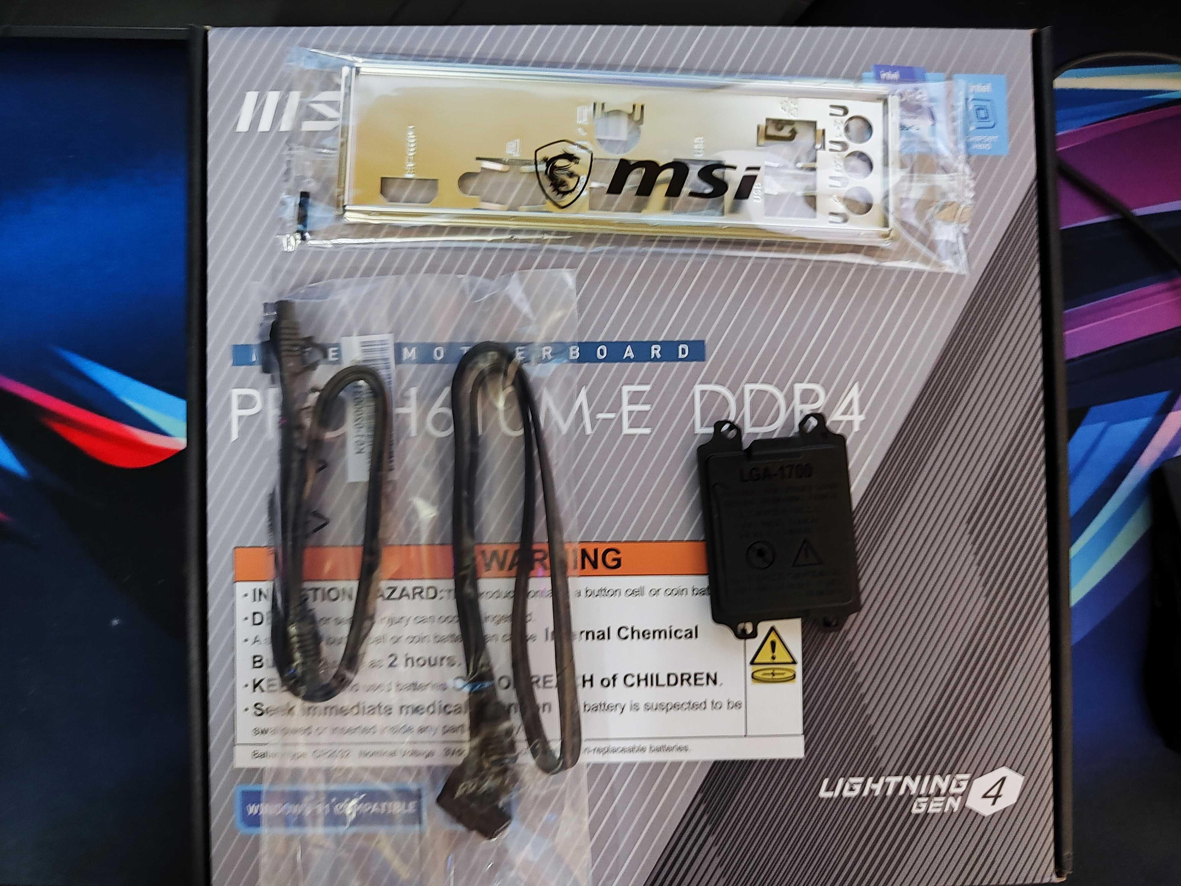 i3 12100 + msi PRO H610M-E + 32 GB DDR4 + Lexar M2 256GB + 600W