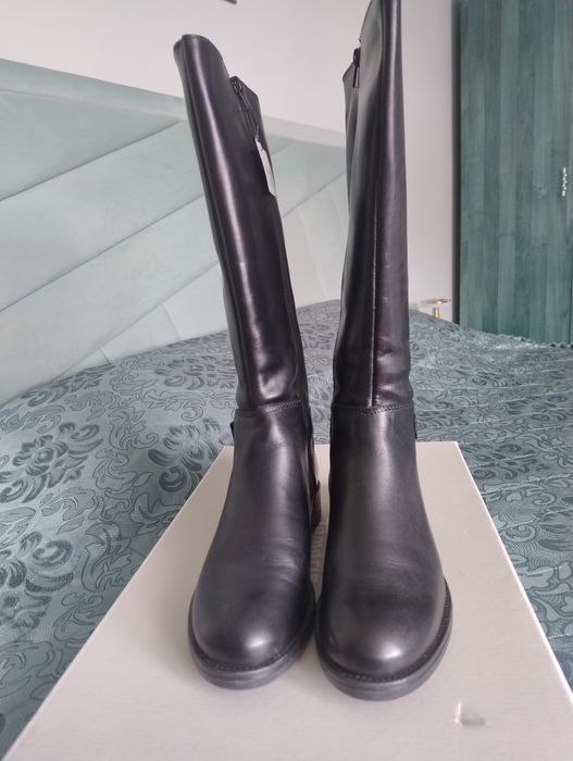 Cizme înalte din piele naturală