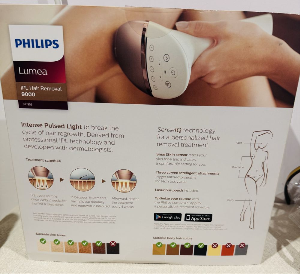 Фотоепилатор:Philips Lumea/955.       450.000 импулса