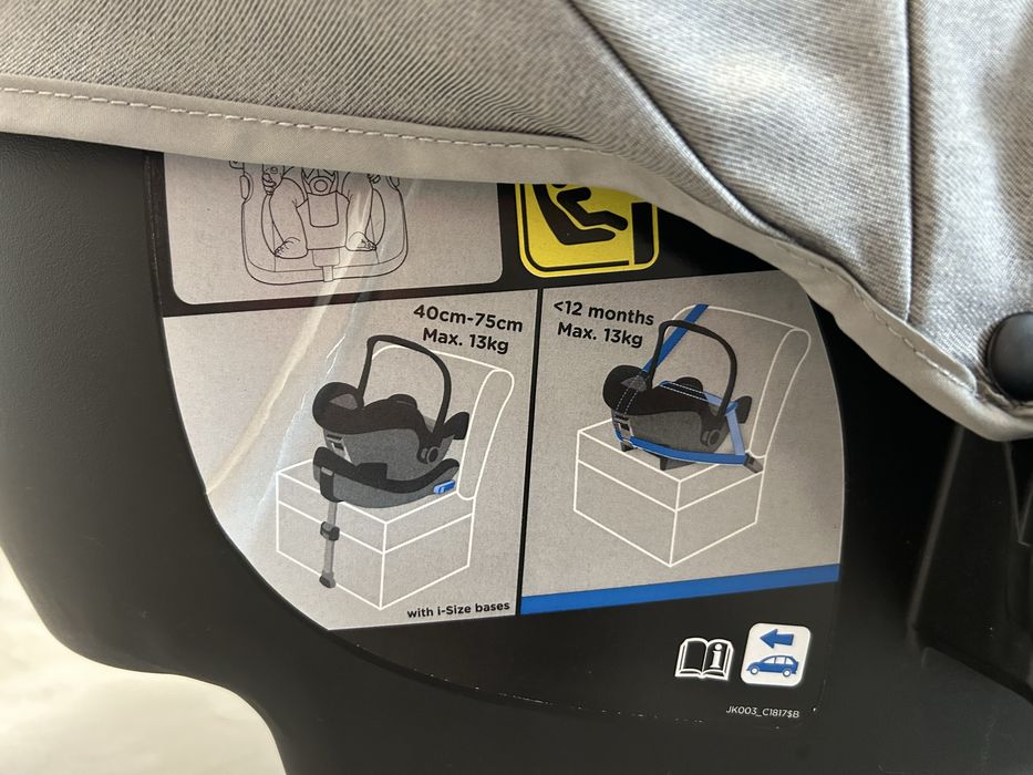 Scoică mașină Joie I-Snug 0-12 luni insertie nou nascut
