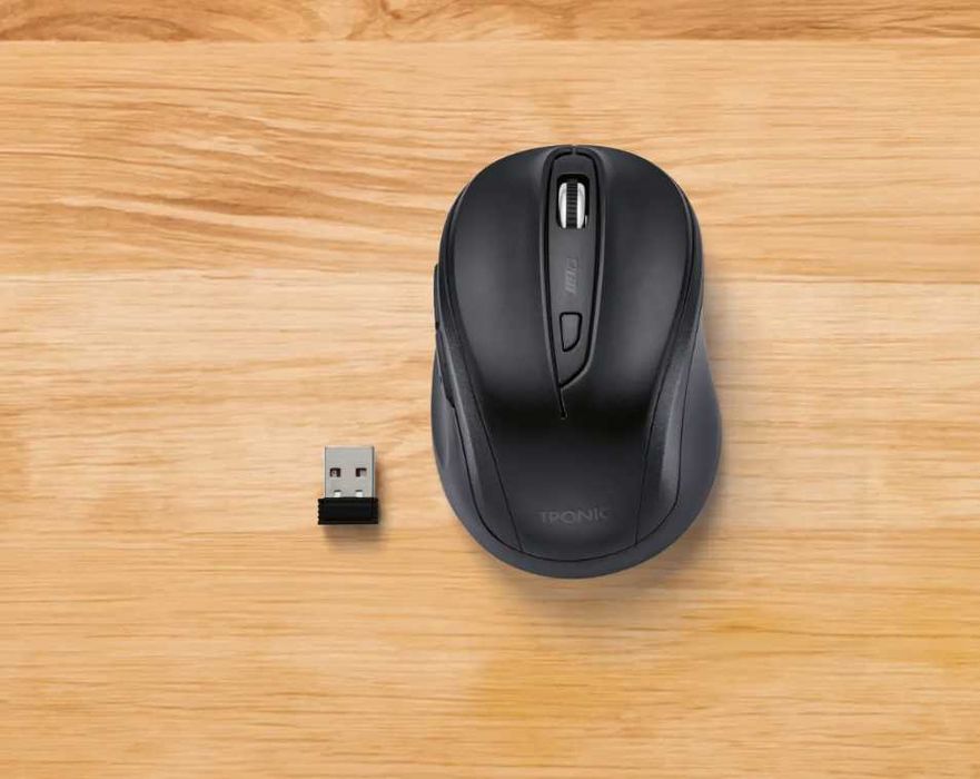 Mouse Wireless Silent Tronic Black Nou Sigilat