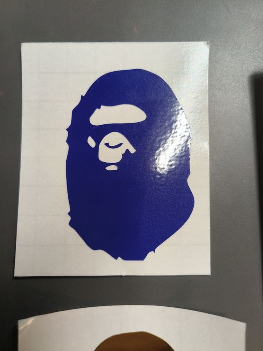 Sticker vinyl bape glossy