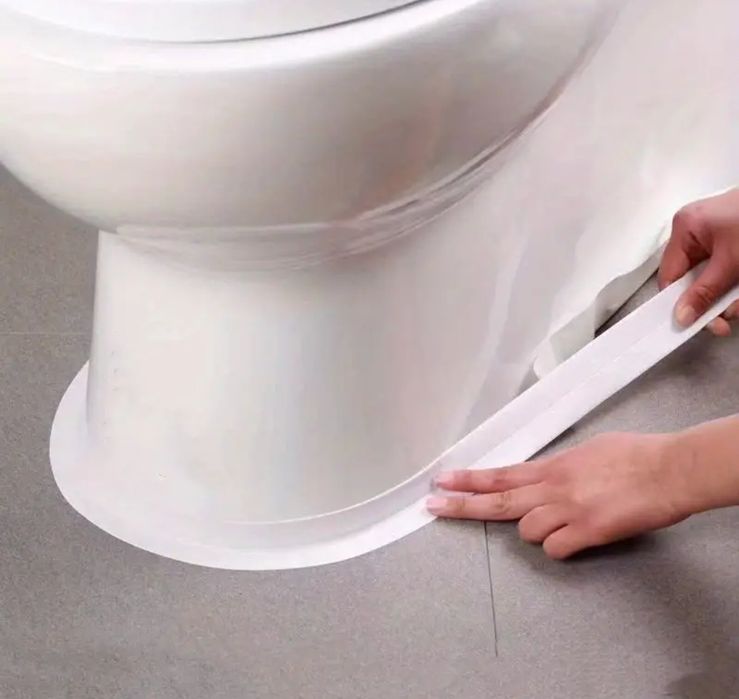 Banda alba de etanșare sanitare 3.2m x 3.8cm lățime