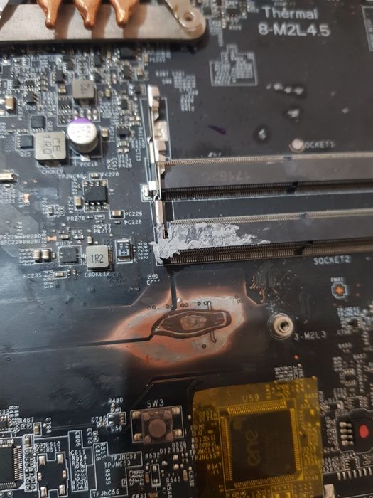 Placa baza msi gv62 core i5 gtx1050 ti. Pentru piese