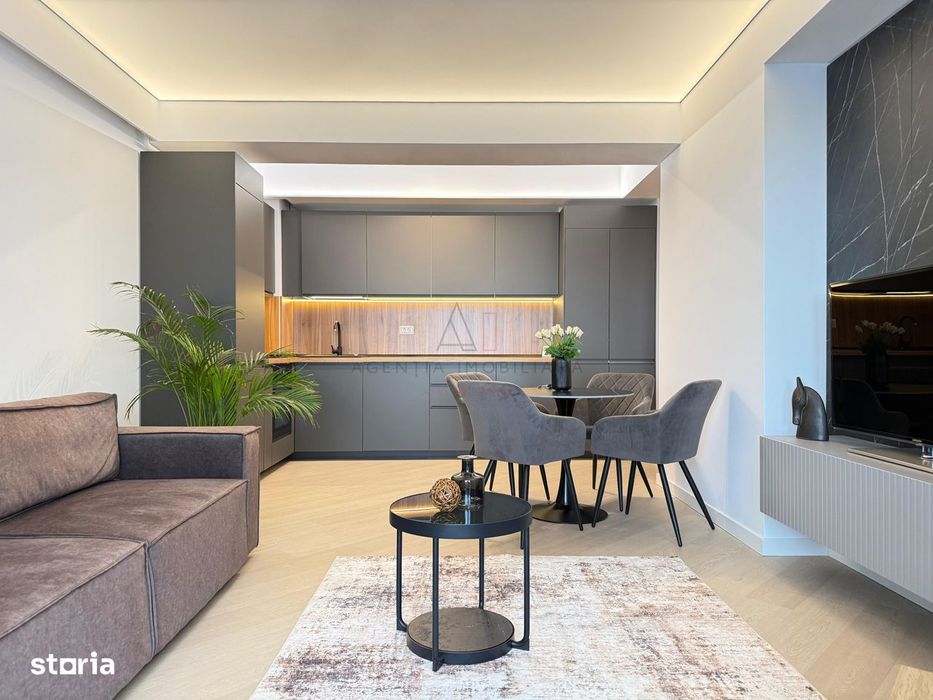 Apartament 2 camere Cortina North complet mobilat utilat