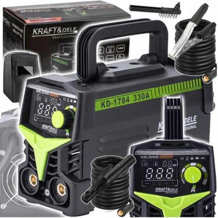 Aparat de sudura inverter LCD,scut manual,20-330A,MMA,TIG,LIFT,VRD,nou