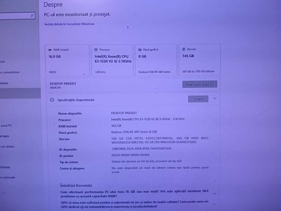 Vând sau schimb  pc gaming