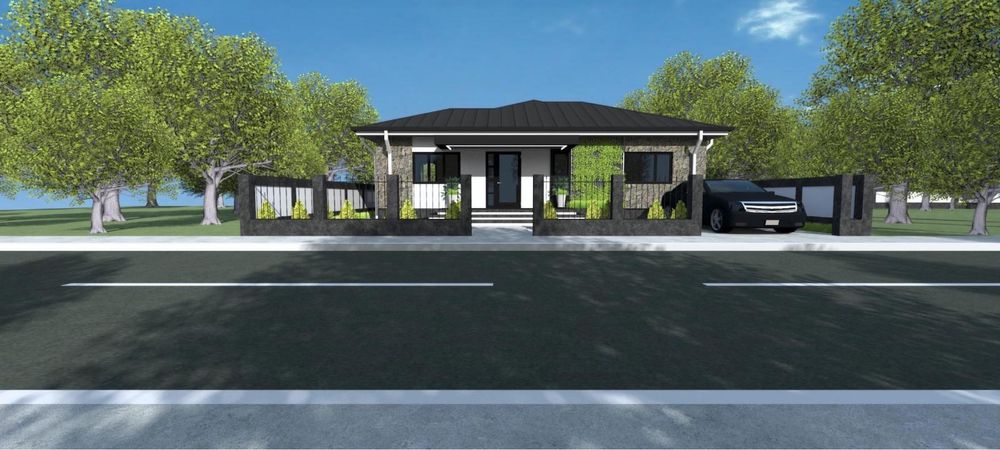 Casa pe parter de vanzare la intrare in Cumpana pe partea stanga