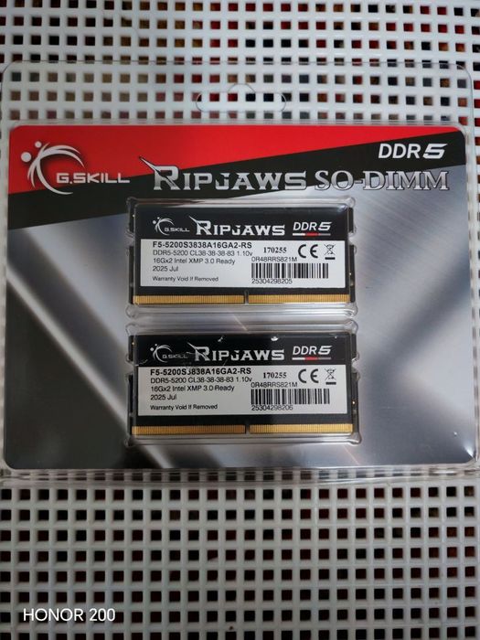 Gskill Ripjaws DDR5 2x16gb 5200mhz sodimm
