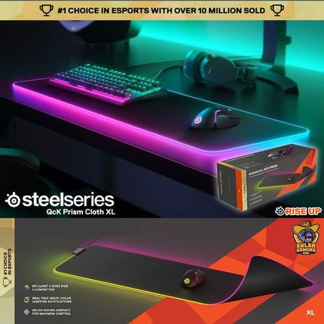 Коврик Steelseries Qck RGB 900×300/клавиатура и мышь в цену не входит!