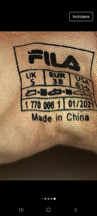 Teniși Fila, Pictați Manual (Handmade)