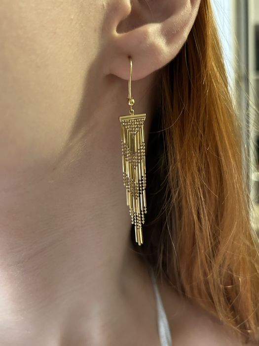 Cercei aur 18 k din Dubai