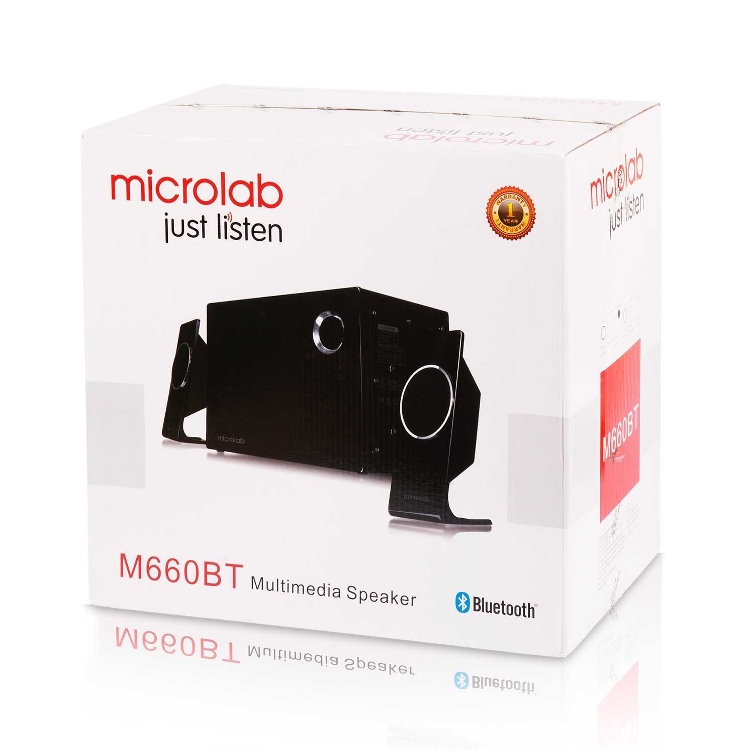 Колонки Стереосистема Microlab M-660BT/2.1/54W, Bluetooth 4.0/BLACK