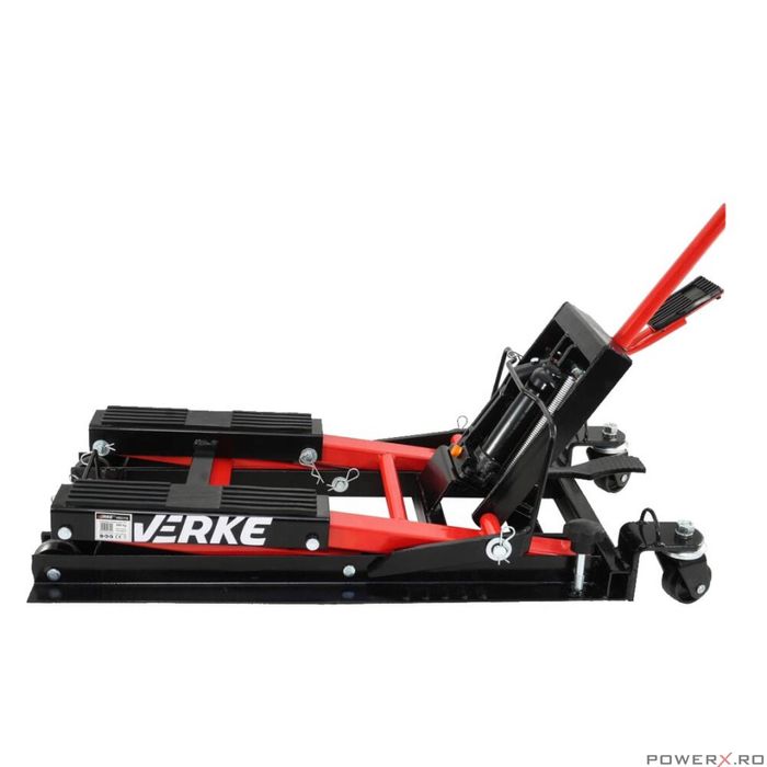 Cric hidraulic pentru motociclete, ATV, cu pedala pentru ridicare,