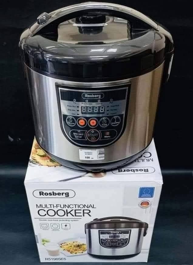 Мултикукър с 10 програми Rosberg  и 2 години гаранция, 780W, 5L, LED д