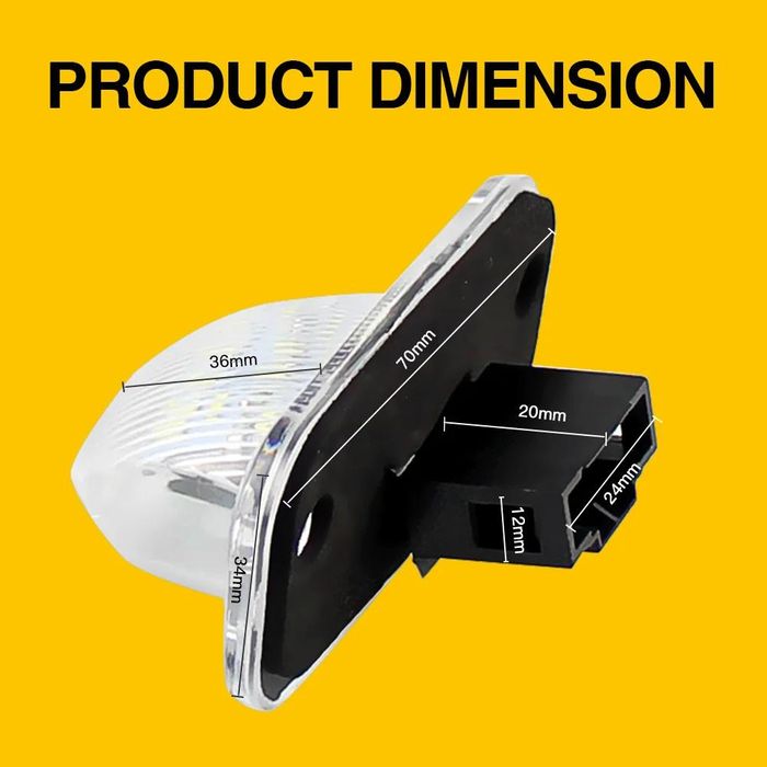 Плафони LED №5065-10 за регистрационен номер VW T4 90-03 Transporter S