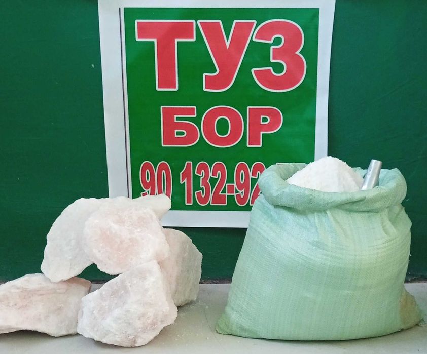 Toshtuz va maydalangan tuz bor