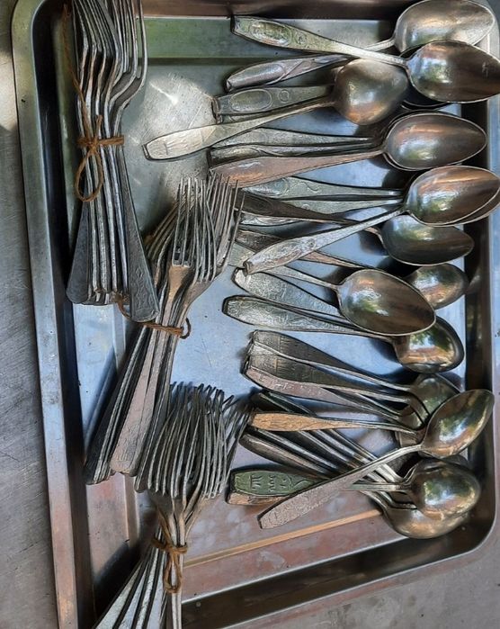 Б/у алюминий вилка ва кошиклар