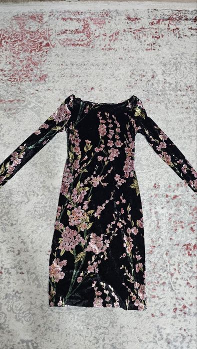 Вечернее платье велюр