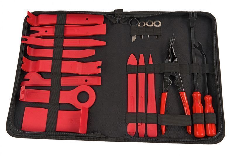 Комплект екстрактори за демонтаж на автомобилни интериори 19 части с ч