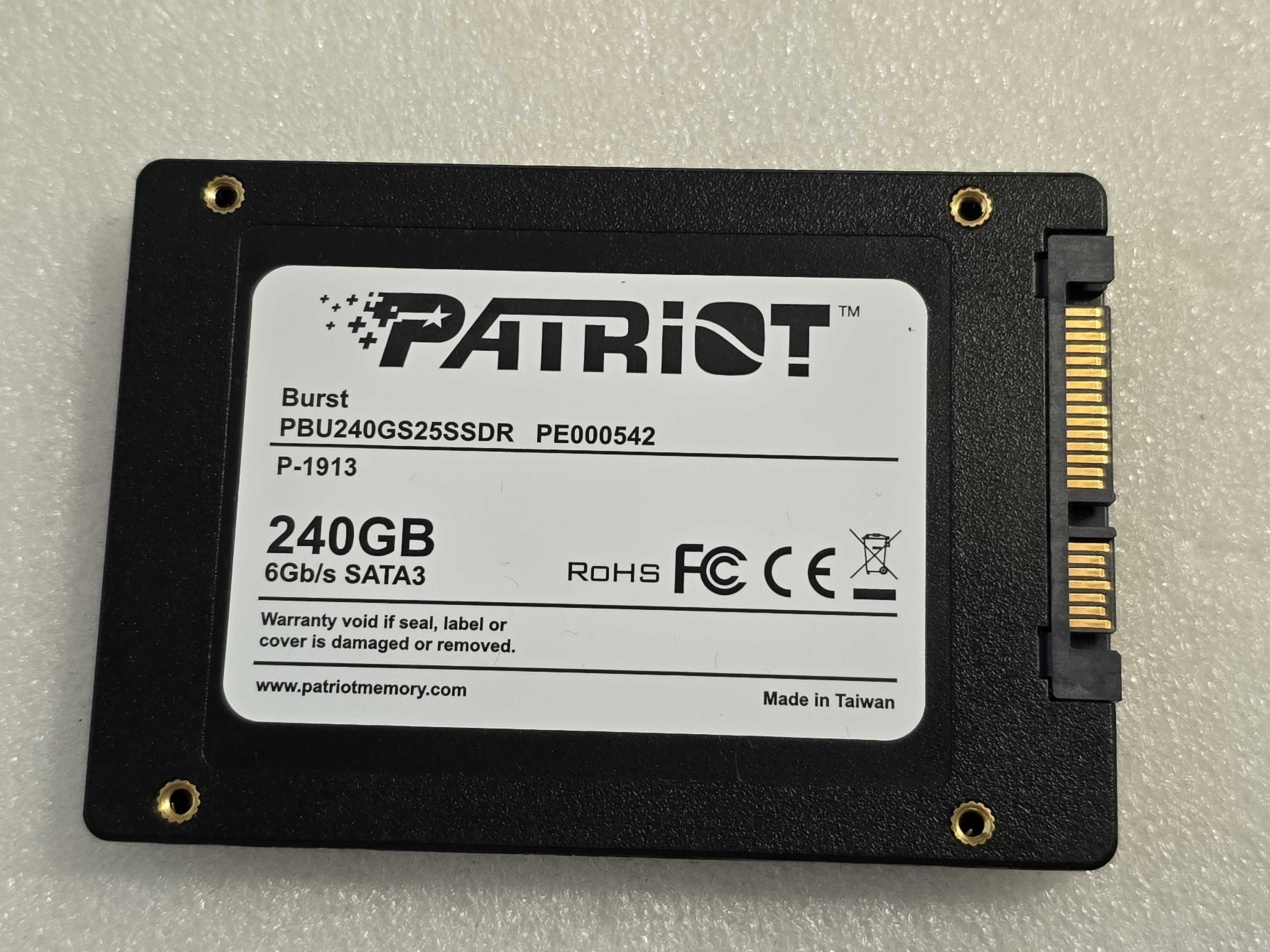 Solid-State Drive SSD PATRIOT Burst 240GB, SATA3, 2.5", PBU240GS25SSDR
