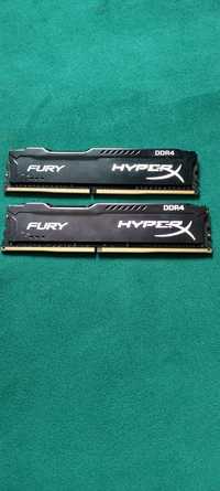 VAND memorii ram Kingston HyperX Fury DDR4 2400 cl-15 2x8 GB kit