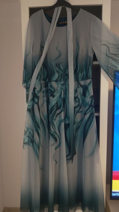Rochie de seara de dama turcoaz 46