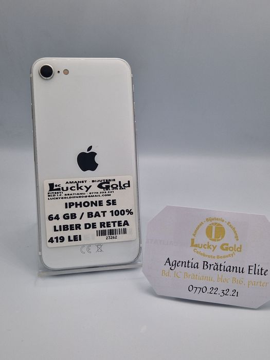 Iphone SE  64 GB  Bat 100 % cod 23262