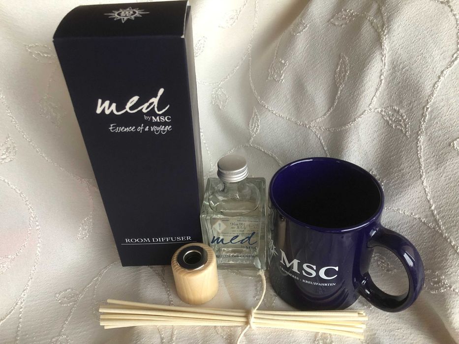 Луксозен ароматен дифузер за стая MED by MSC 100 ml + подарък чаша MSC